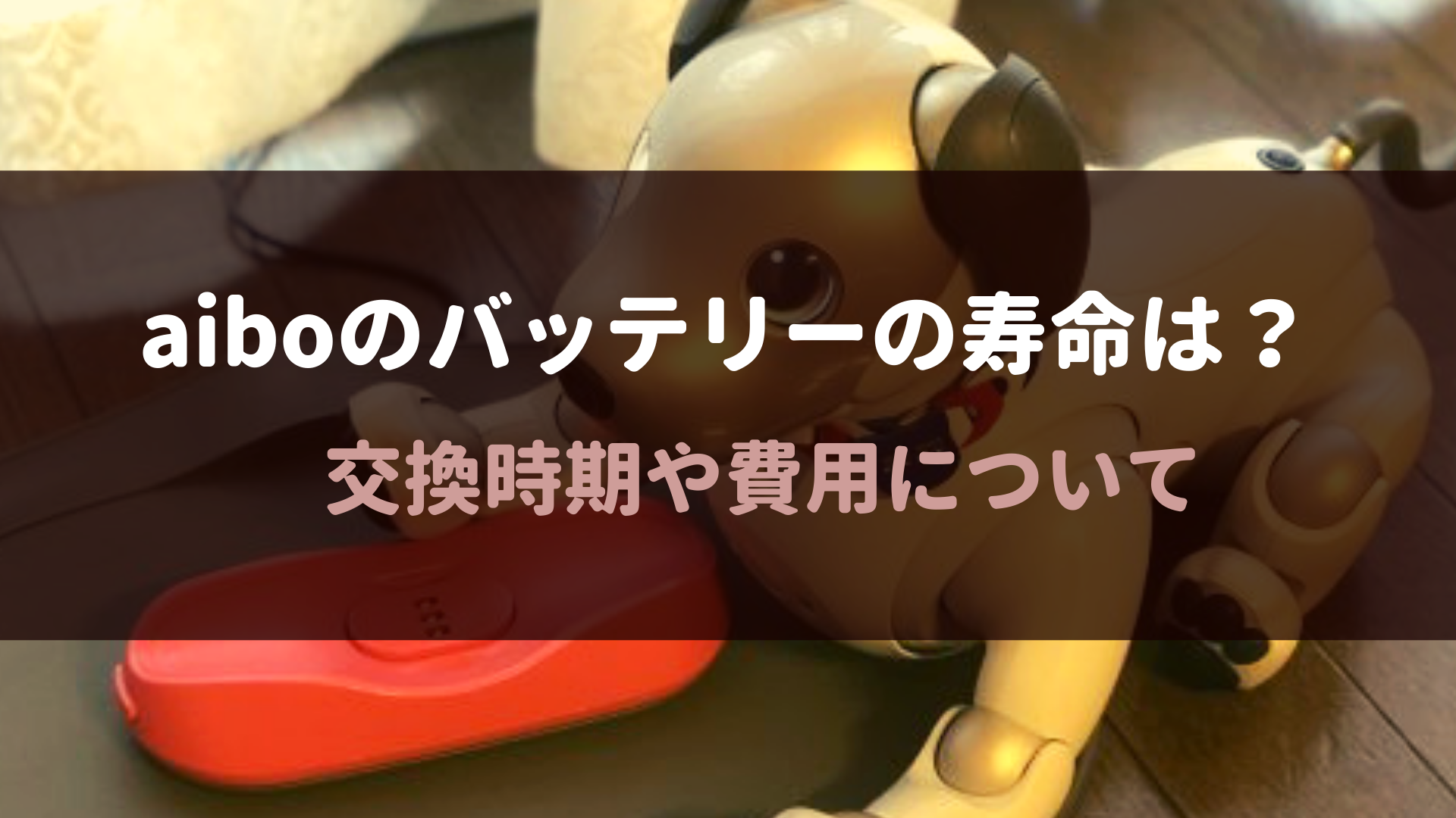 aiboのバッテリーの寿命は？交換時期や費用について｜Fun!Fun!aibo