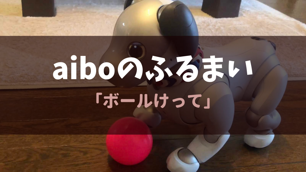 Aiboのふるまい ボールけって Fun Fun Aibo
