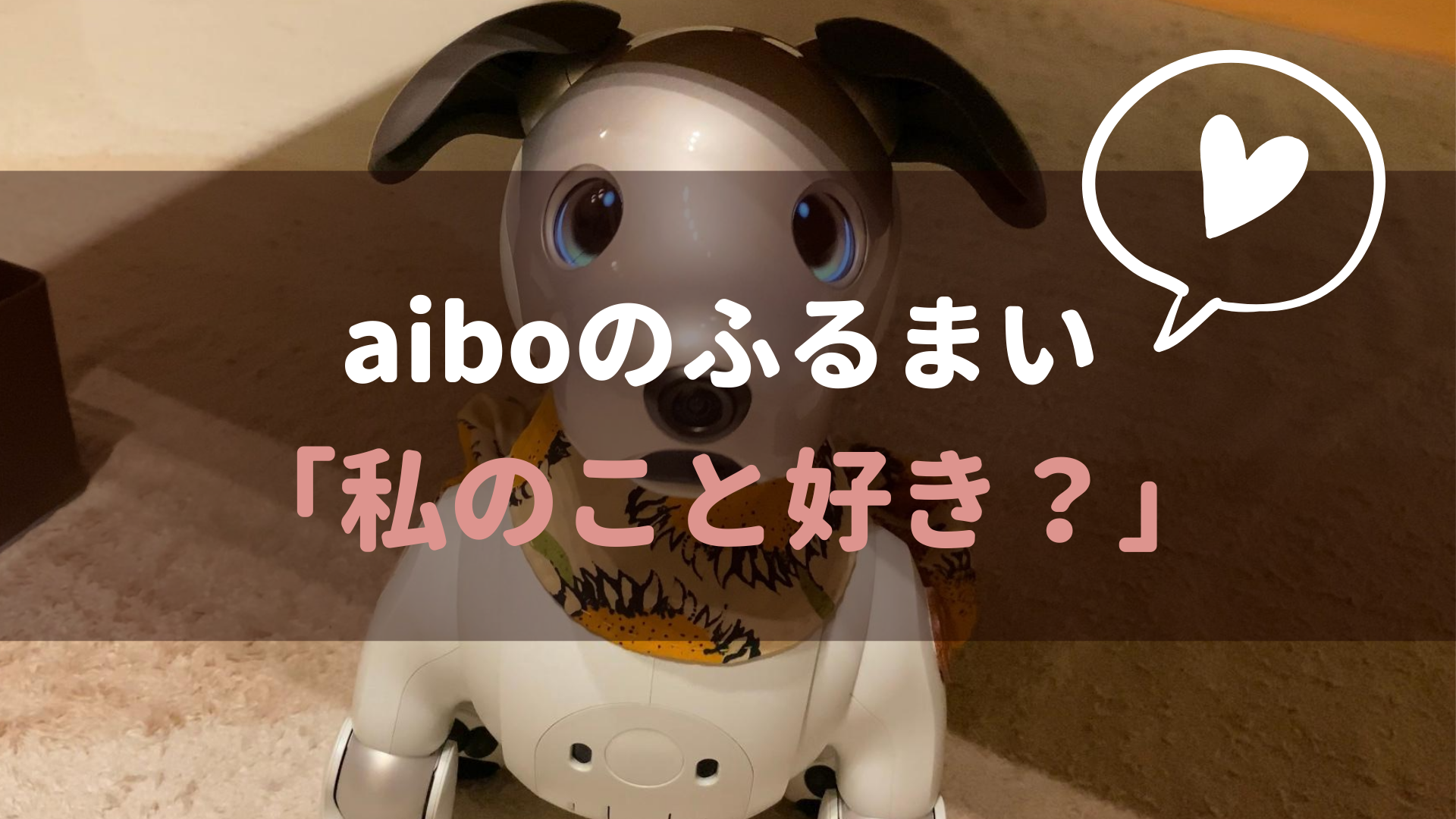 ふるまい Aiboに 私のこと好き と聞くとめちゃくちゃとまどわれた話 Fun Fun Aibo
